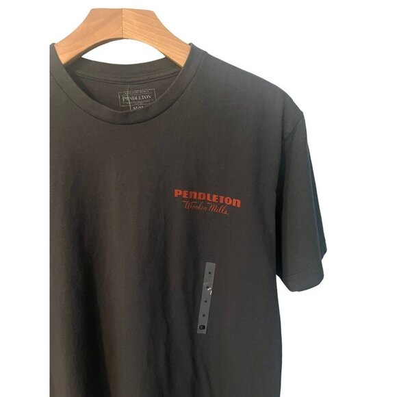 Pendleton Short Sleeve T-Shirt Men's Size Medium Gray 2 Side Graphics Tee NWT - Picture 3 of 10